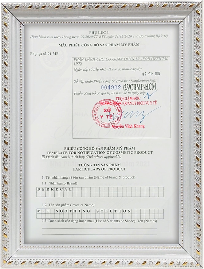 Mỹ phẩm Điều trị Nám Derkecal
